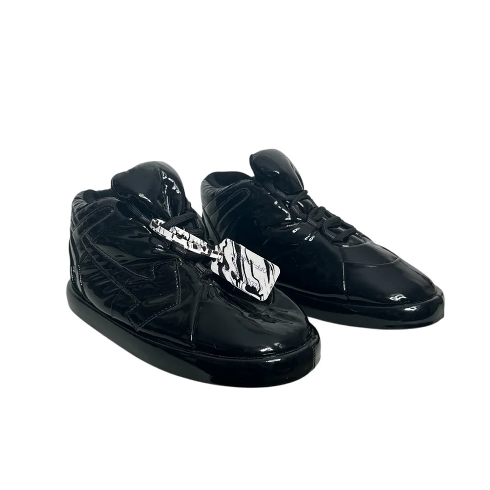 Off-White Women’s Bump High Sneaker Black Size EU 38 US 7.5/8 Made in Italy