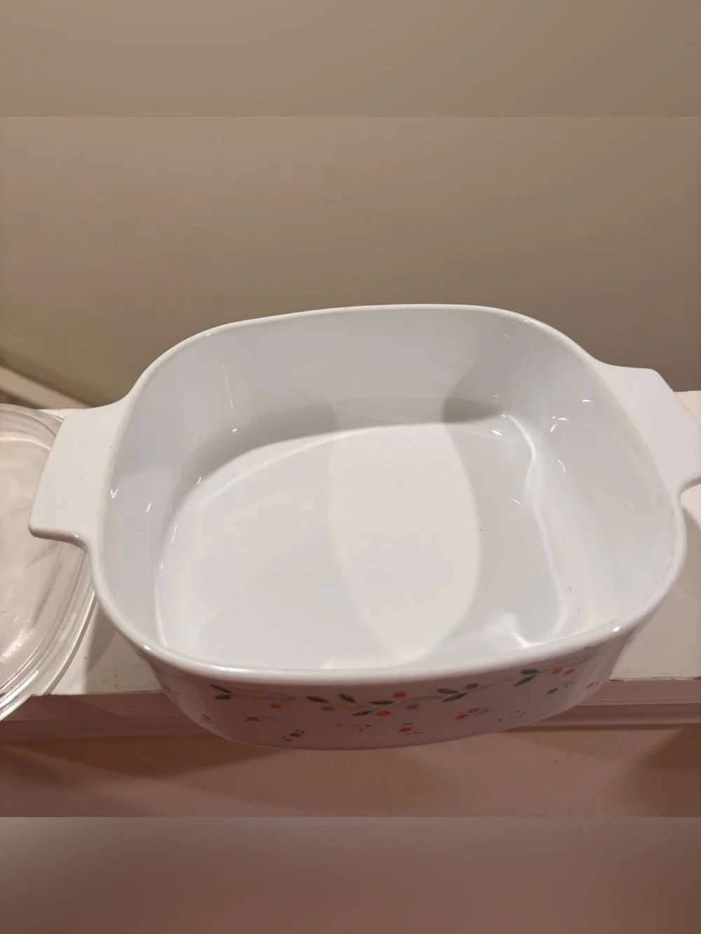 Pyrex white covered