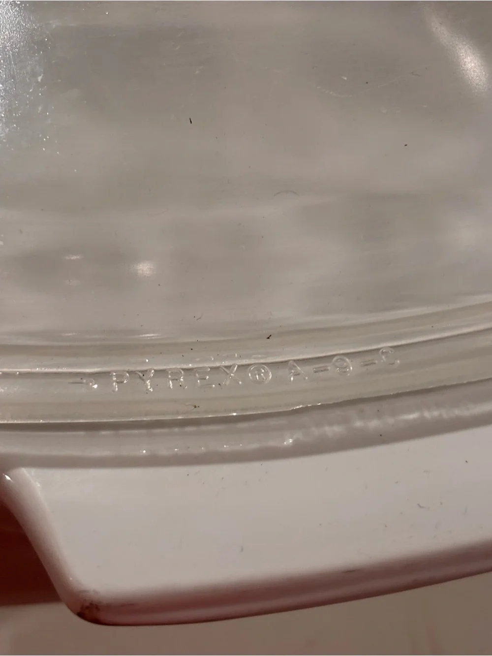 Pyrex white covered