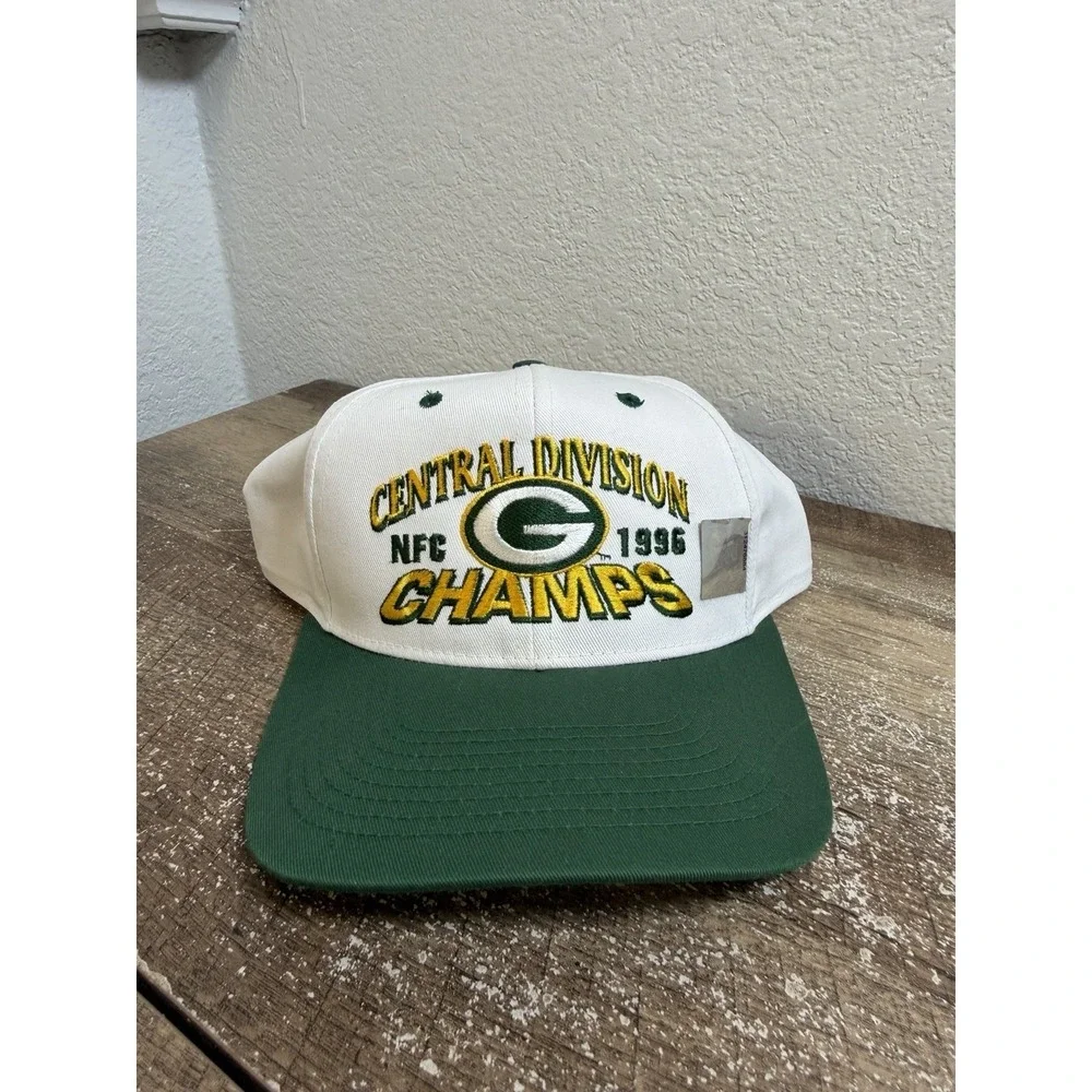 Vintage Green Bay Packers 1996 NFC Central Division Champs Snapback Hat