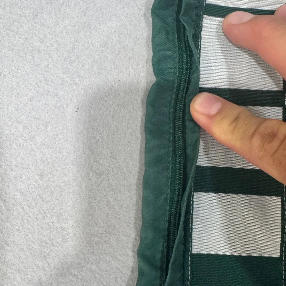 Adidas Track Pants Mens S Green Vintage Elastic Waist Tapered Leg Striped Trim