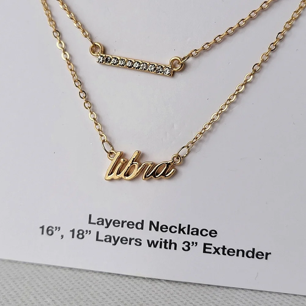 Libra Zodiac Layered Necklace