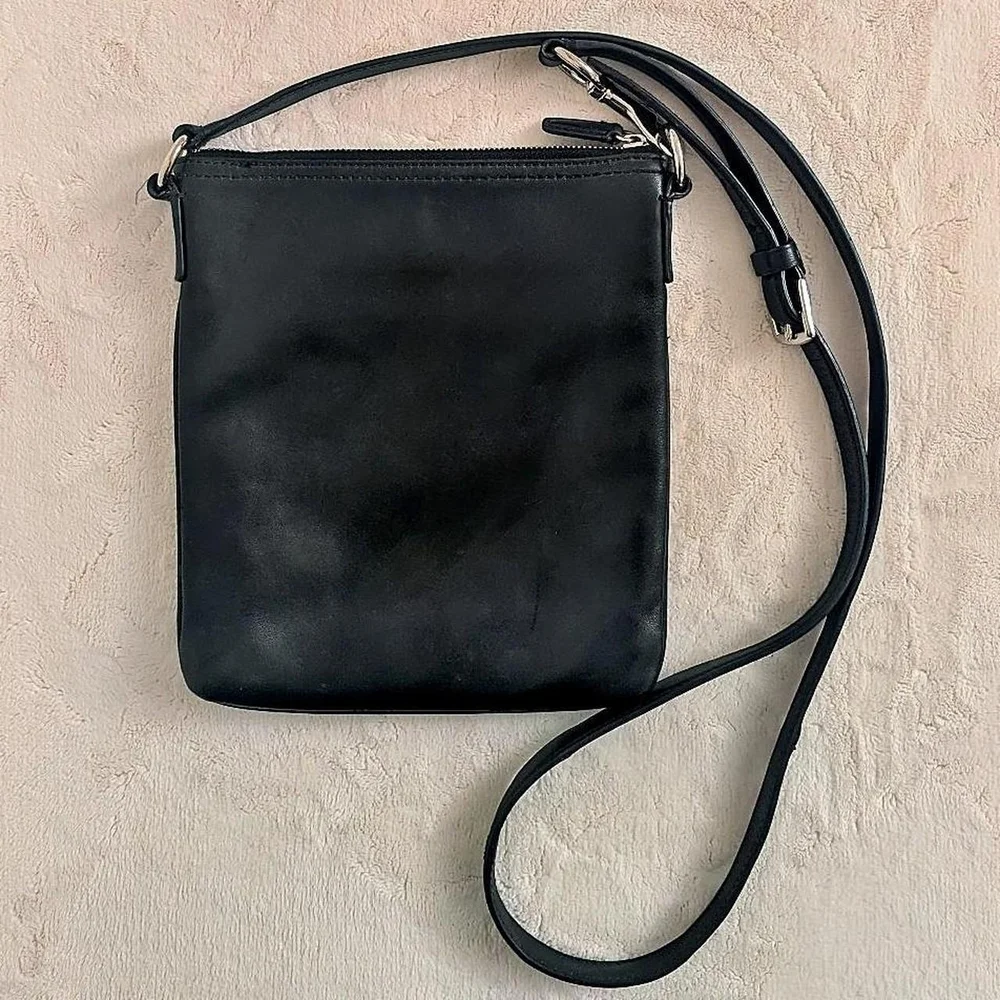 Coach black leather