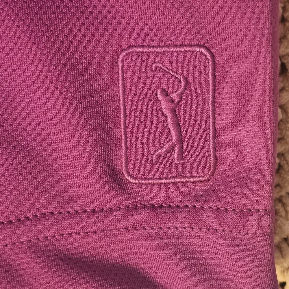 PGA Tour Airflux Bold Magenta‎ Polo Shirt NWT Size Large