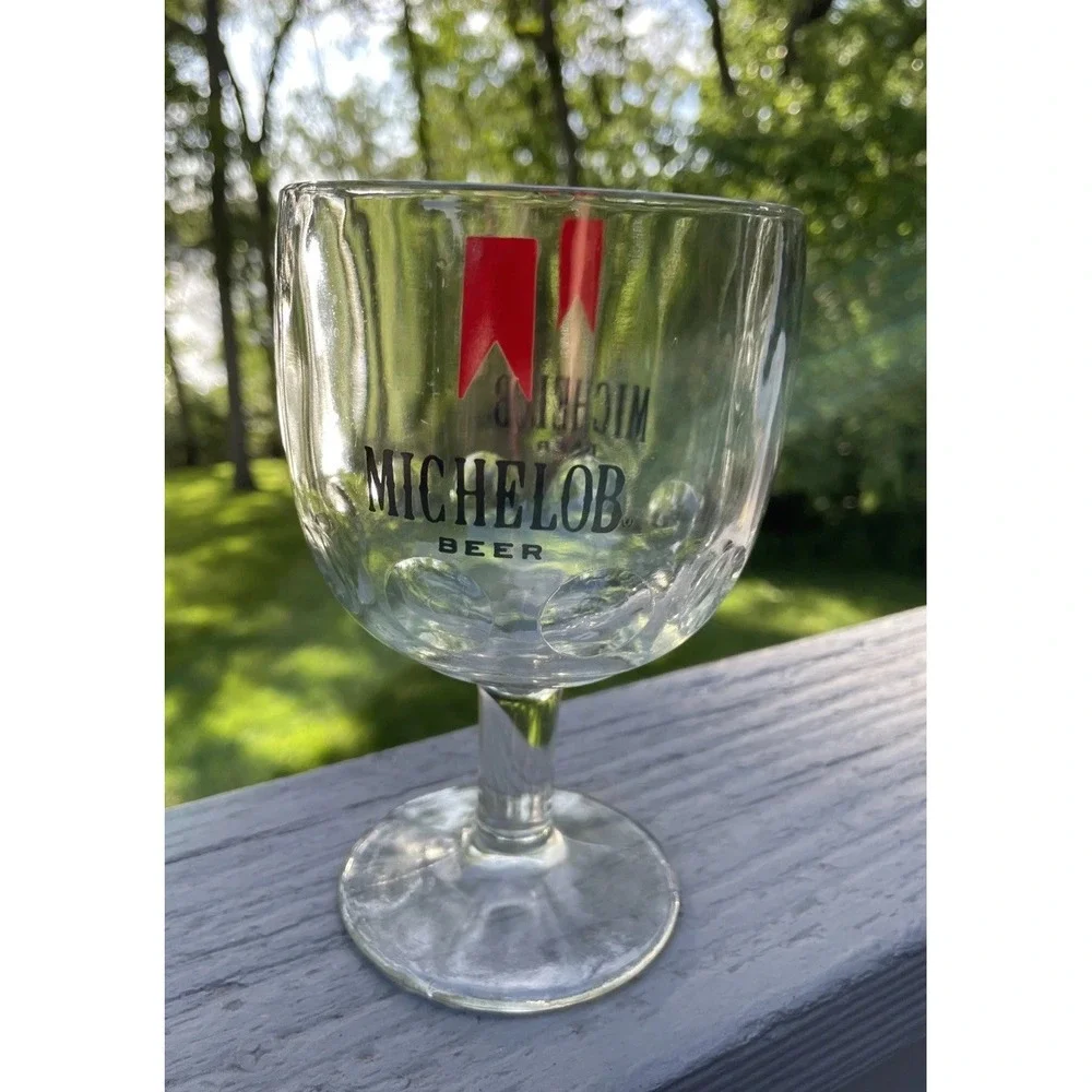 Vintage Michelob Beer Thumbprint‎ Glass