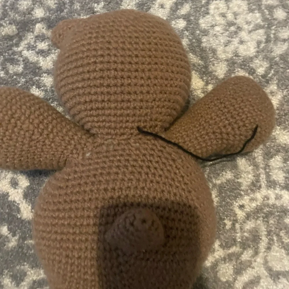 Handmade adorable brown