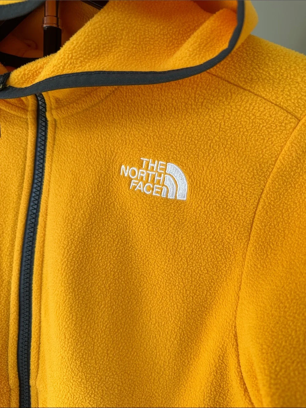 The North Face bright yellow