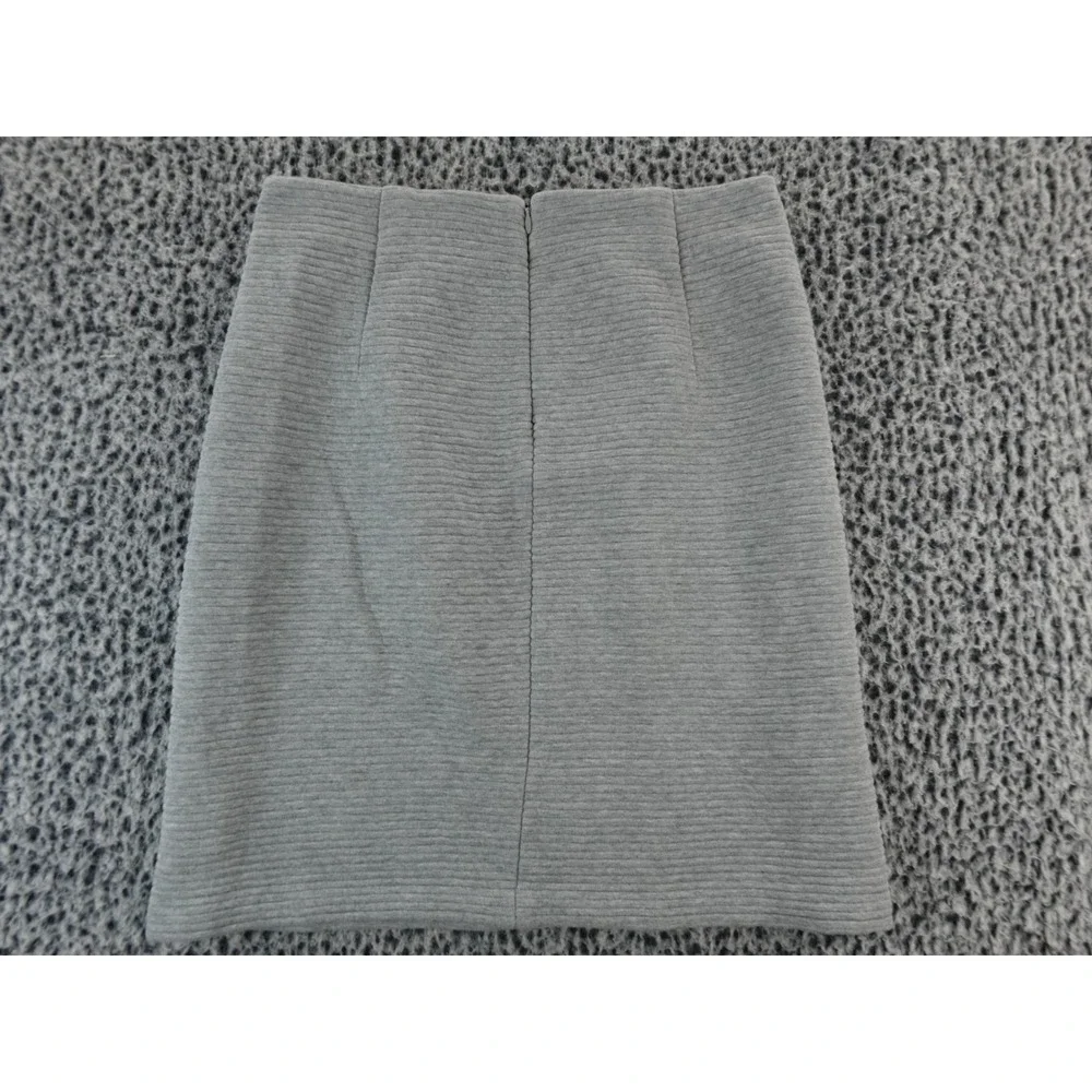 Boden Ribbed Textured A Line Skirt Gray US 6R‎ 72% Cotton