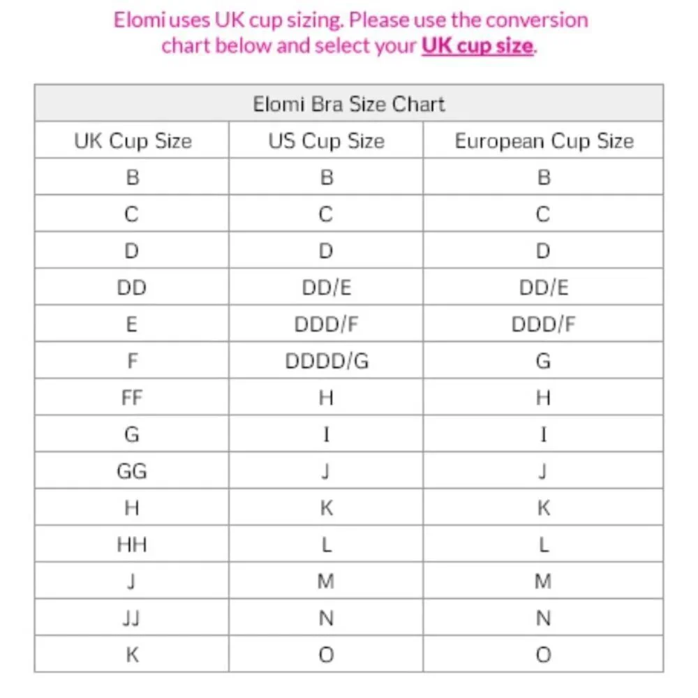 Elomi cups features