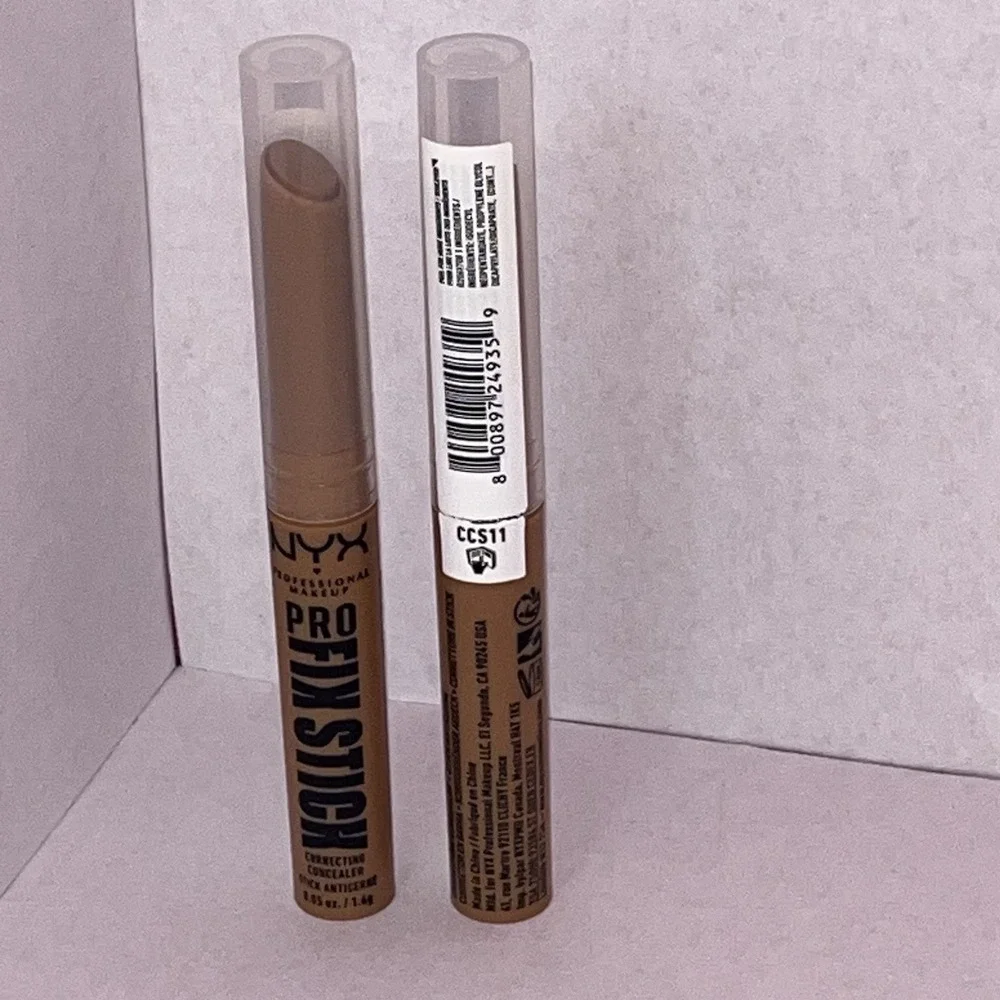 NYX Pro Fix Stick Correcting Concealer Lot of 2 (0.05oz / 1.6g)‎ CCS16 Walnut