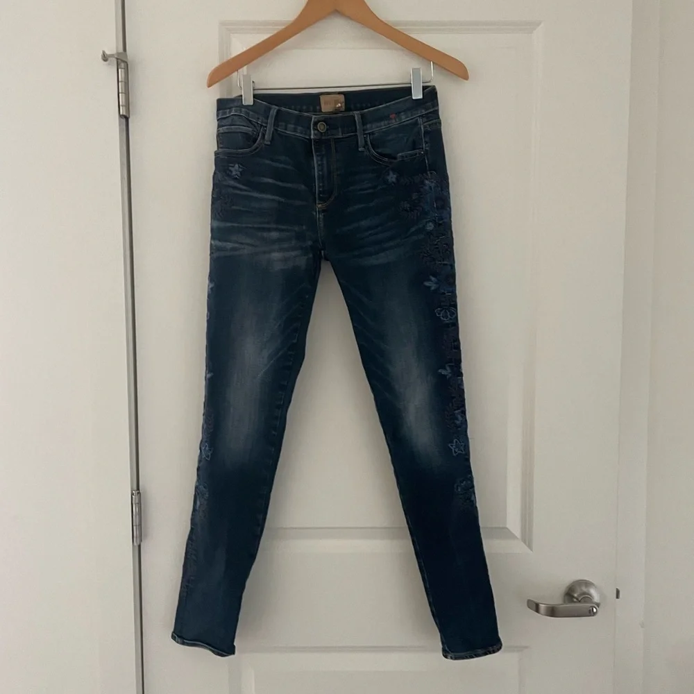 Driftwood Marilyn Floral Embroidered Jeans Boho Festival