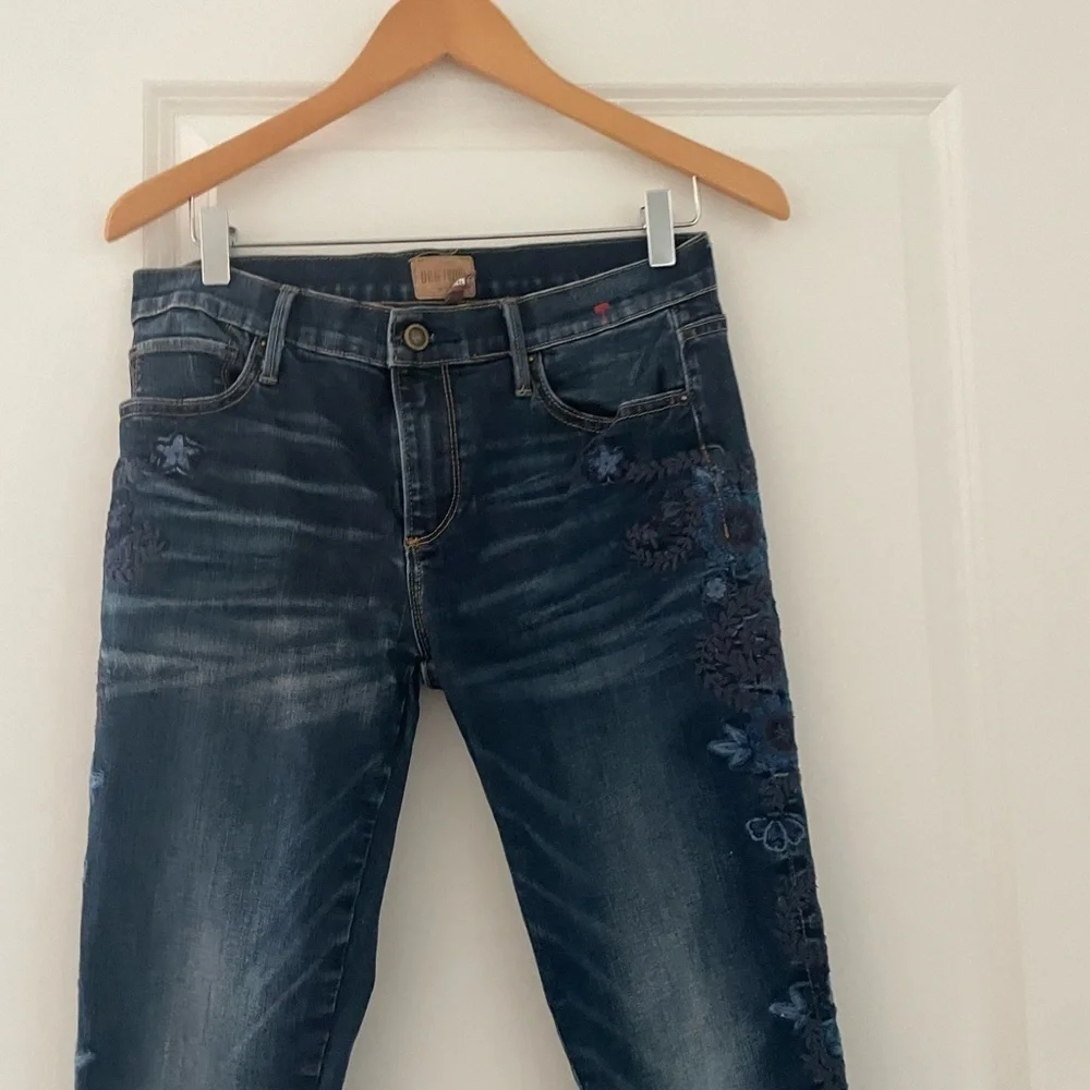 Driftwood Marilyn Floral Embroidered Jeans Boho Festival