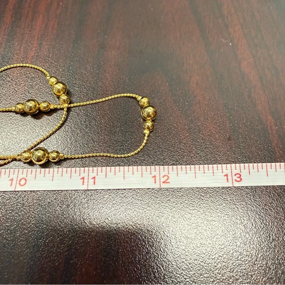 Avon Gold Double-Strand Beaded Necklace Classic Layered Design 1999 NIB