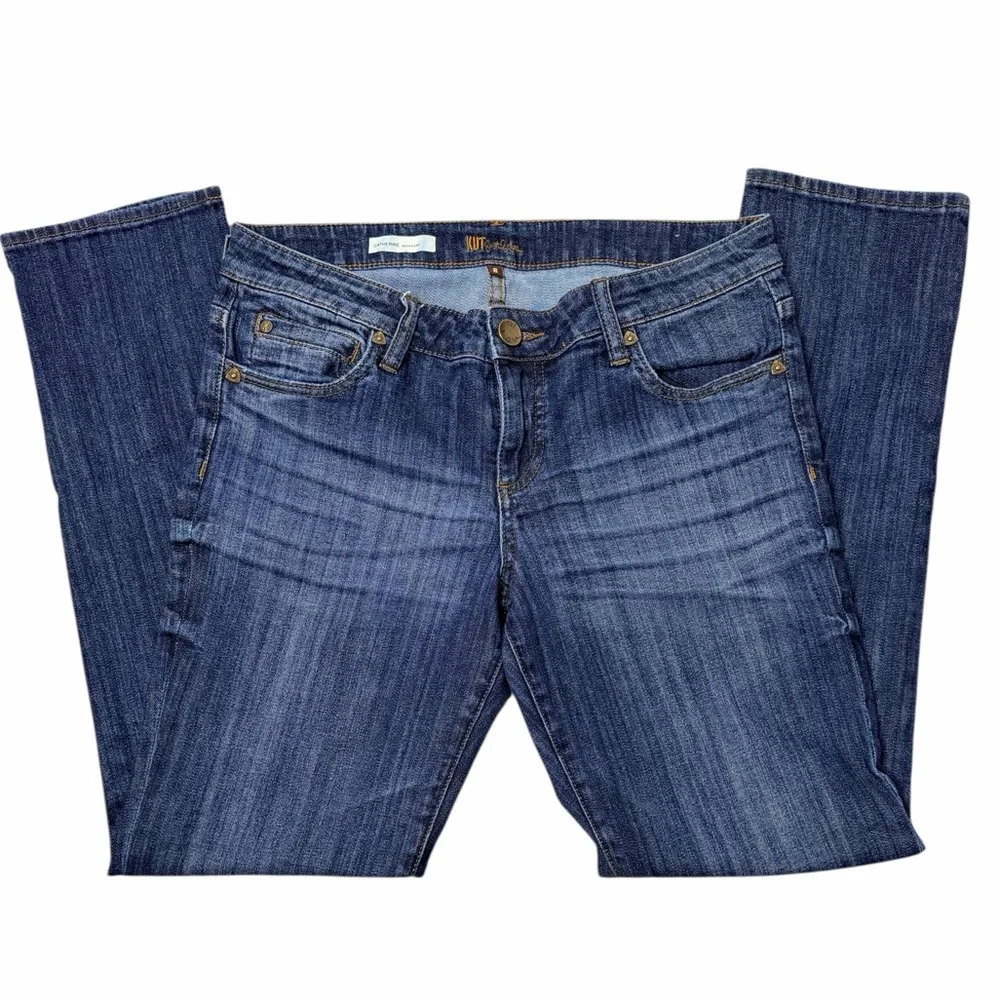 Kut from the Kloth Catherine Slim Boyfriend Jeans Dark Wash Size 8