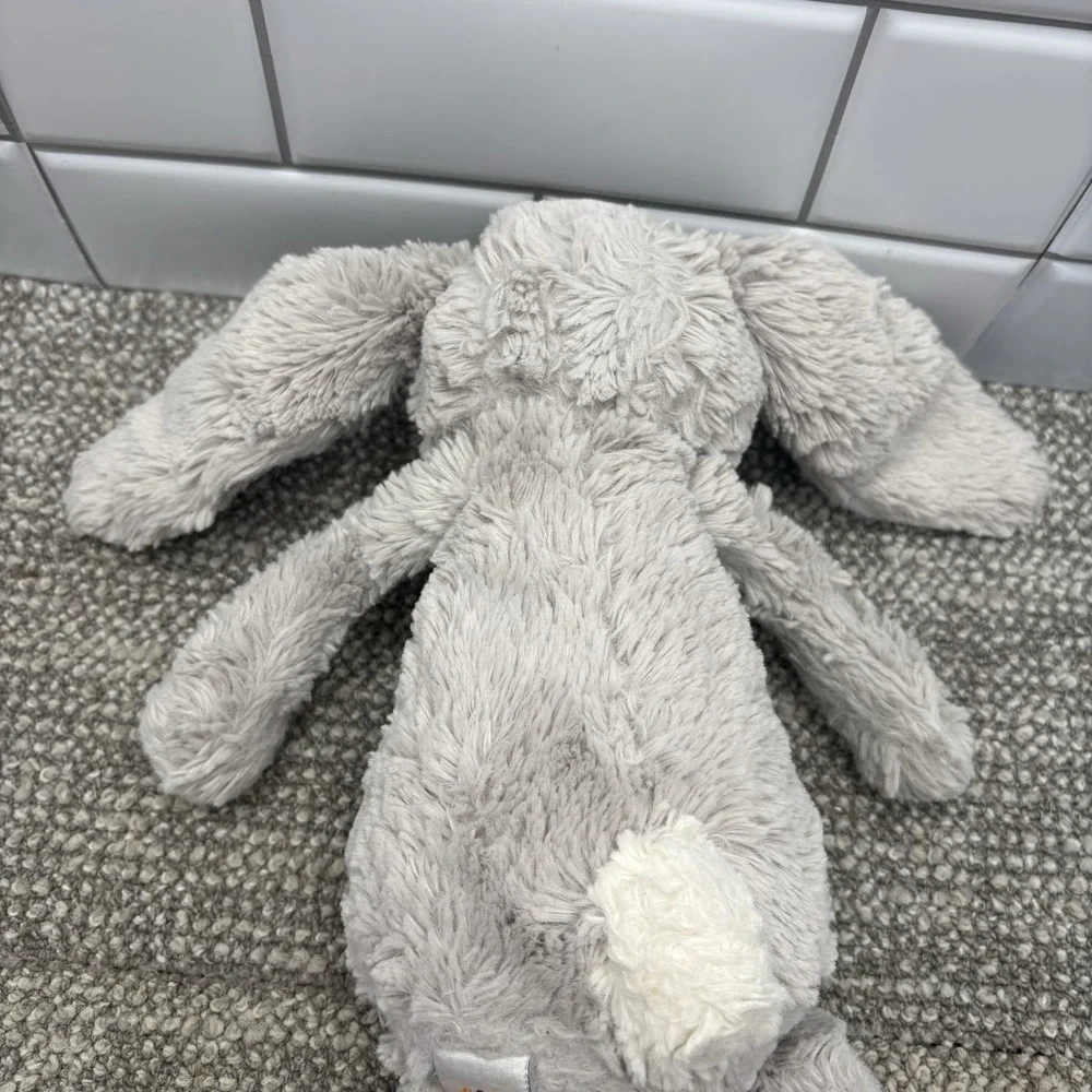 Jellycat Medium Bashful Grey Bunny Plush Stuffed Animal 11.5 Preowned Rabbit HG6