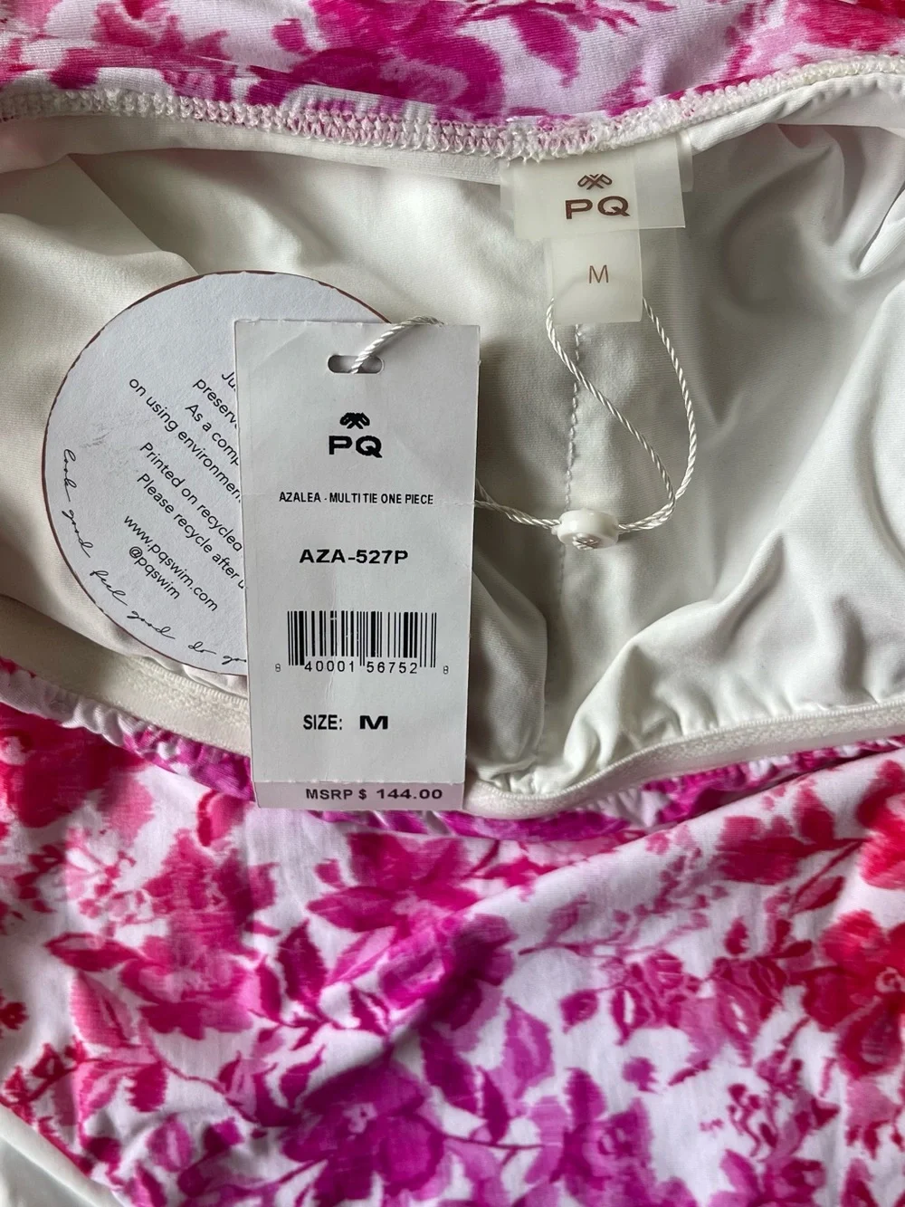 PQ Swim strapless one