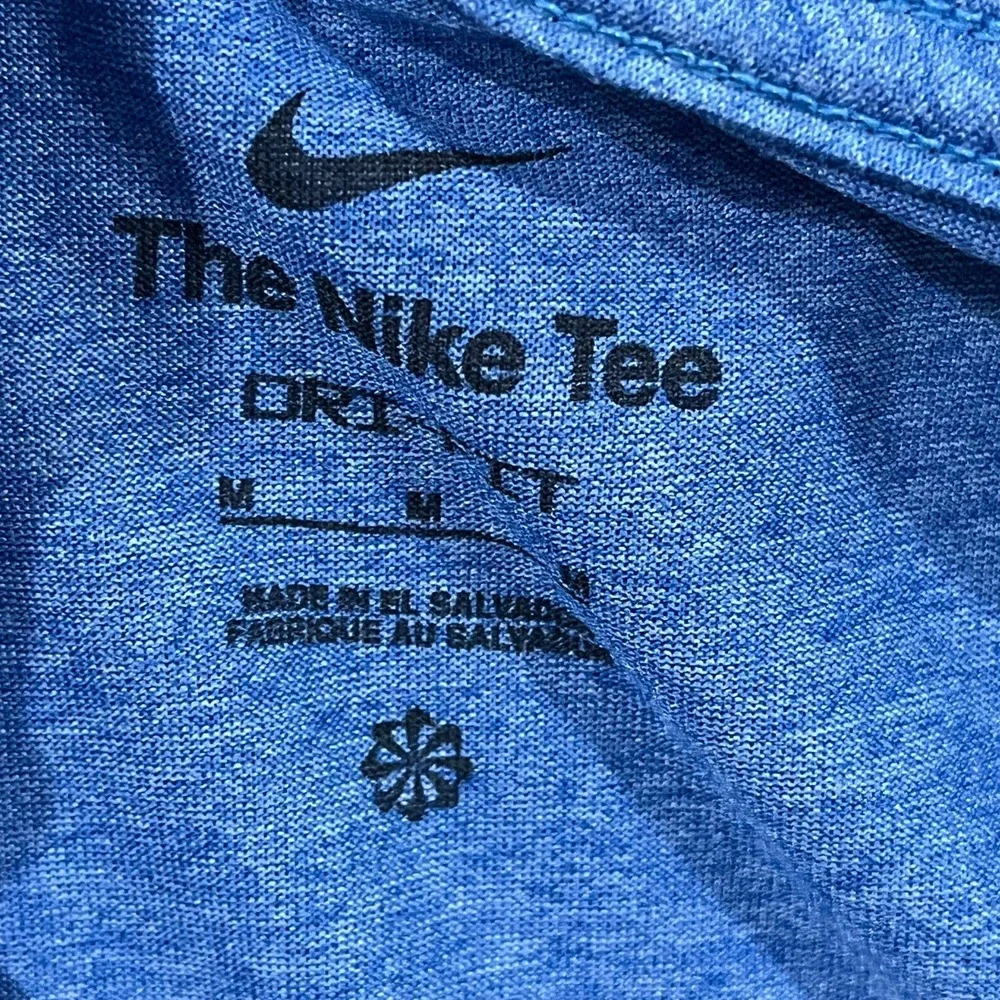 Nike Dri Fit Legend Fitness T Shirt Men Medium Heather Blue Crew Neck Athleisure