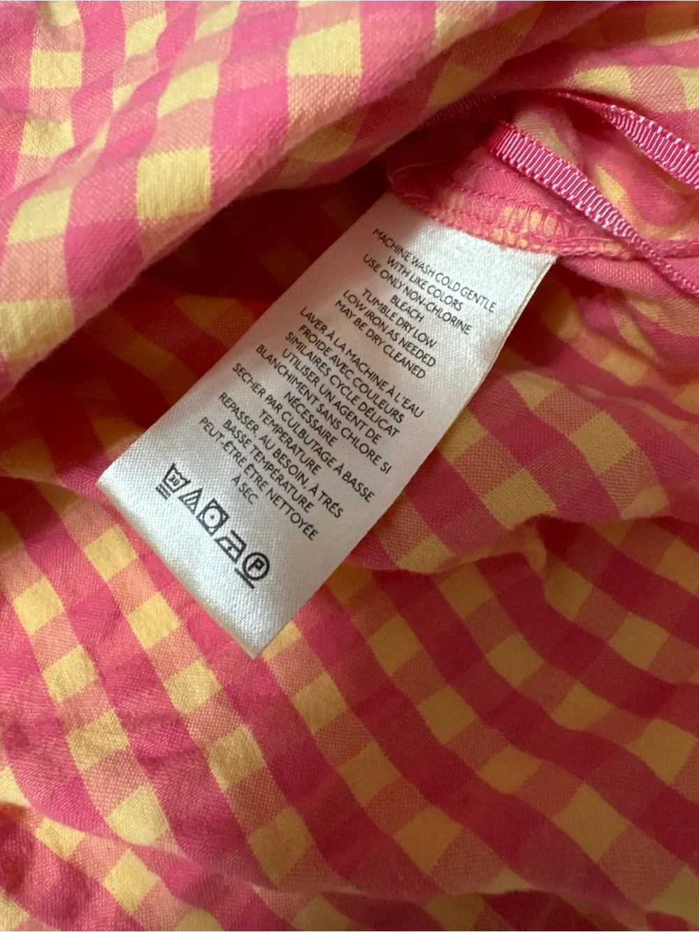 Free People gingham camisole