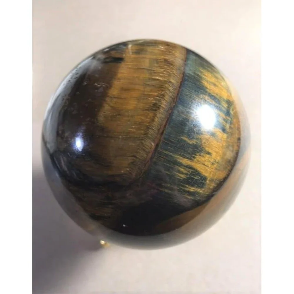 Big Blue Tiger Eye Sphere w/stand