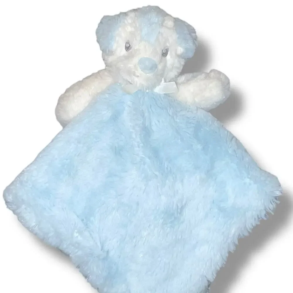 Blankets & Beyond Bear Lovey Rosette Swirl Security Blanket Plush 15