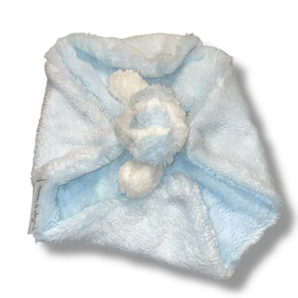 Blankets & Beyond Bear Lovey Rosette Swirl Security Blanket Plush 15