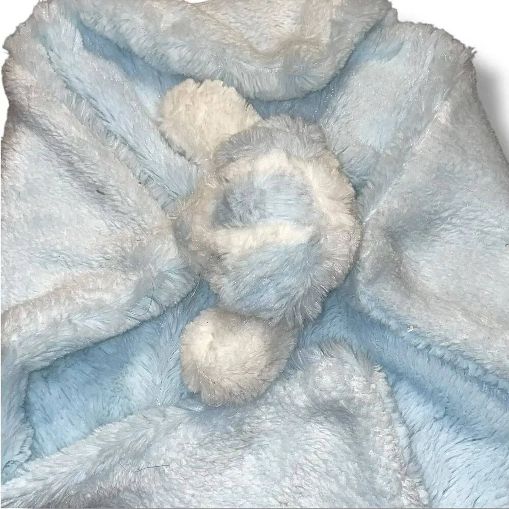 Blankets & Beyond Bear Lovey Rosette Swirl Security Blanket Plush 15