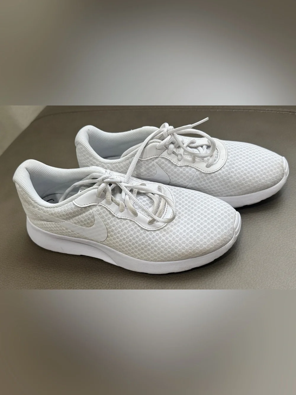 Nike White Mesh Athletic Sneakers
