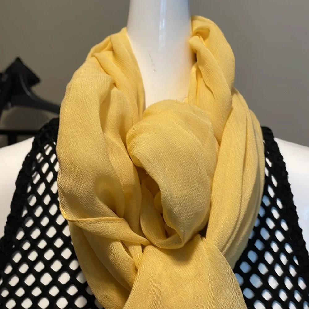 unknown yellow chiffon