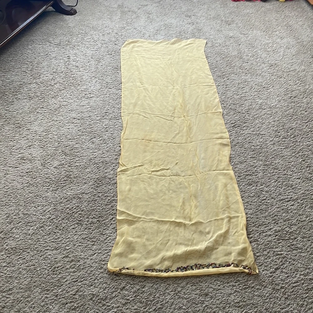 unknown yellow chiffon