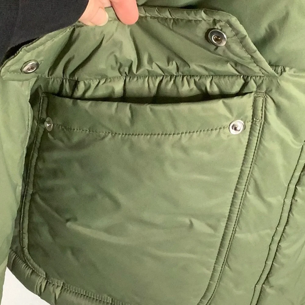 J. Crew sherpa puffer all