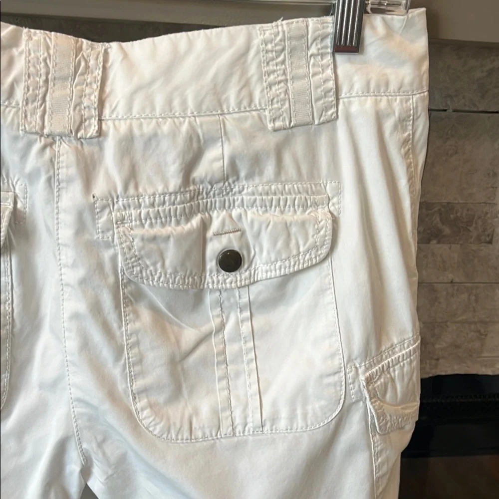 J. Crew Women's Chino City Fit White Cargo Shorts size 4
