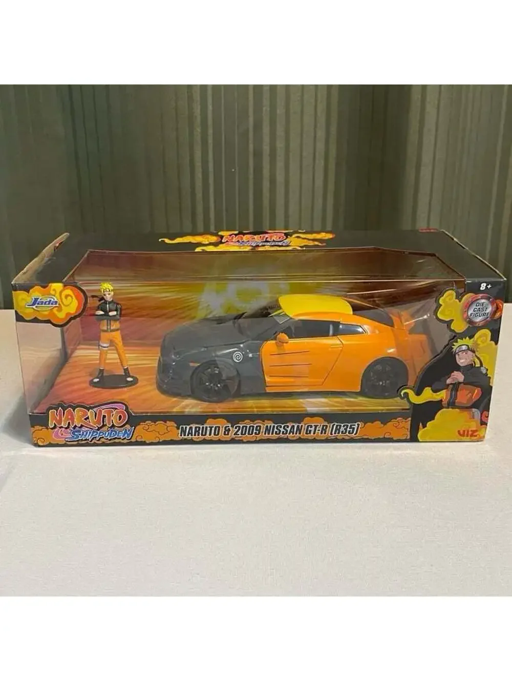 New - Jada Naruto 1:24 2009 Nissan GT-R(R35) Die-Cast Car & 2.75