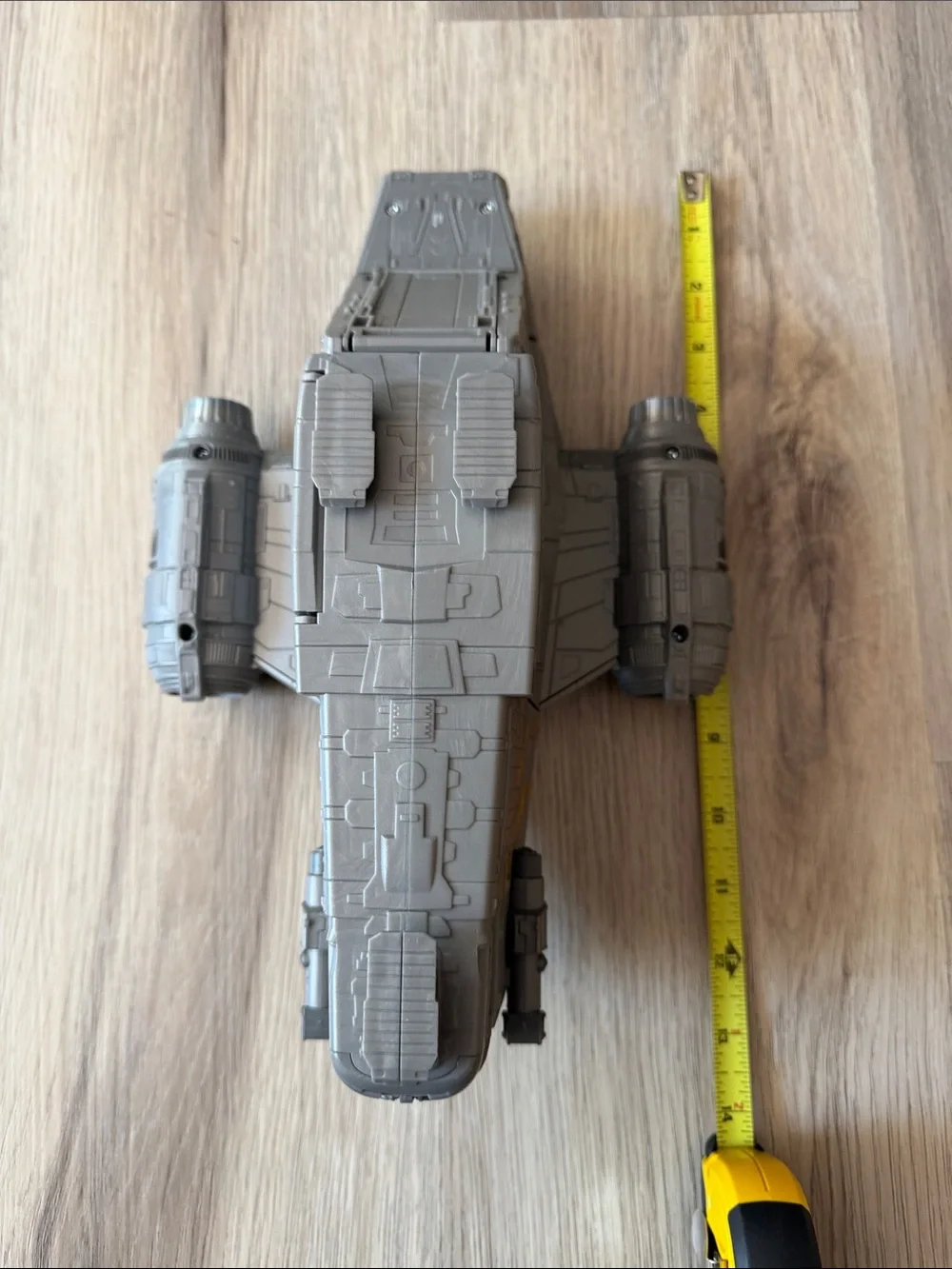Star Wars Gray Cargo Starfighter Toy with Orange Markings