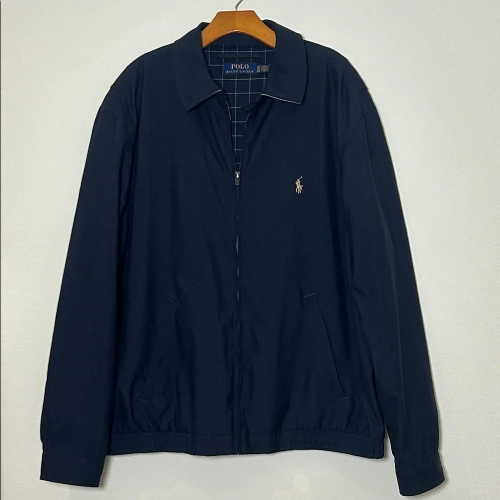 Polo Ralph Lauren Navy Bi-Swing Zip Jacket Harrington XL