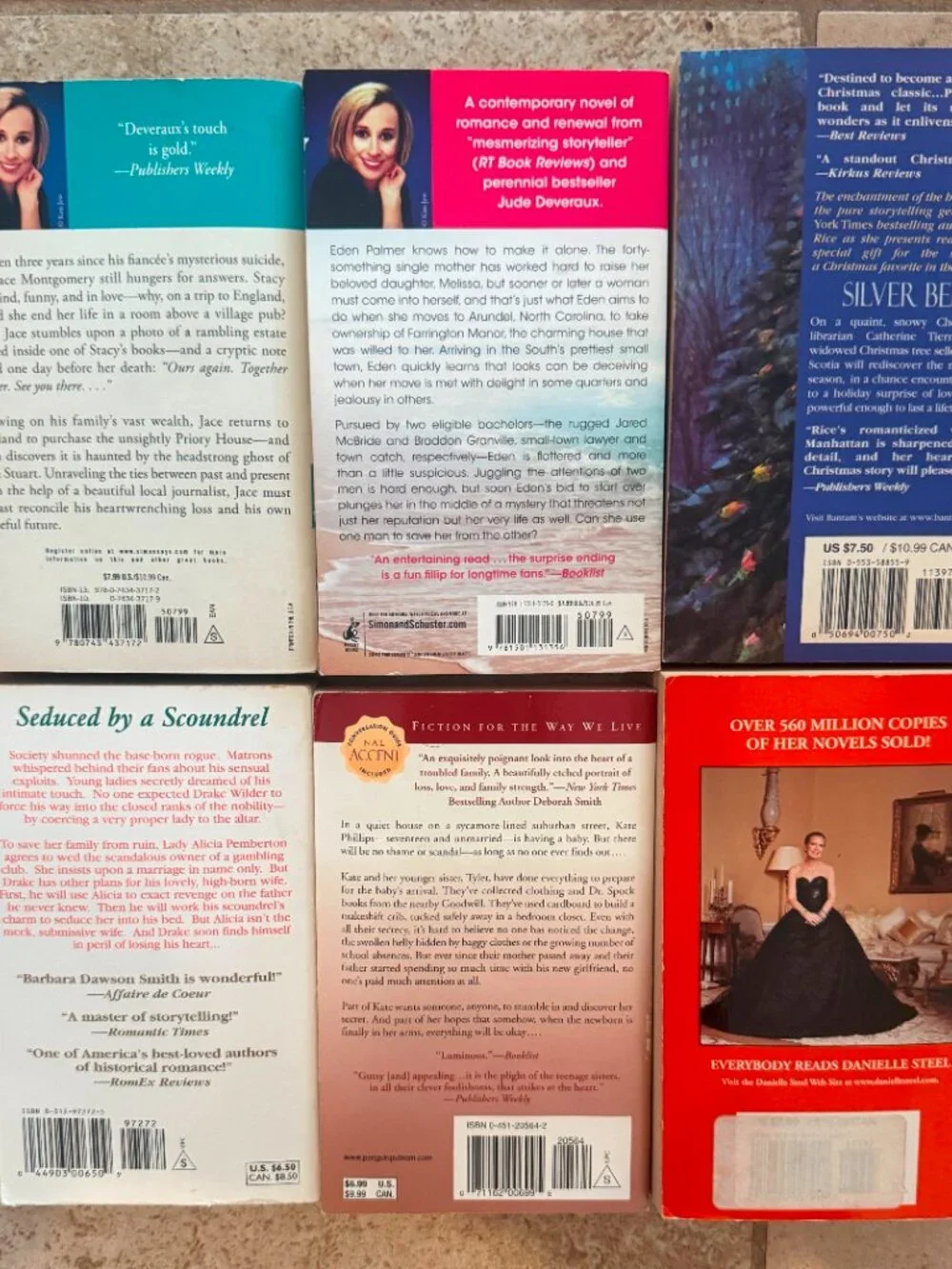 6 Assorted  Paperback Books