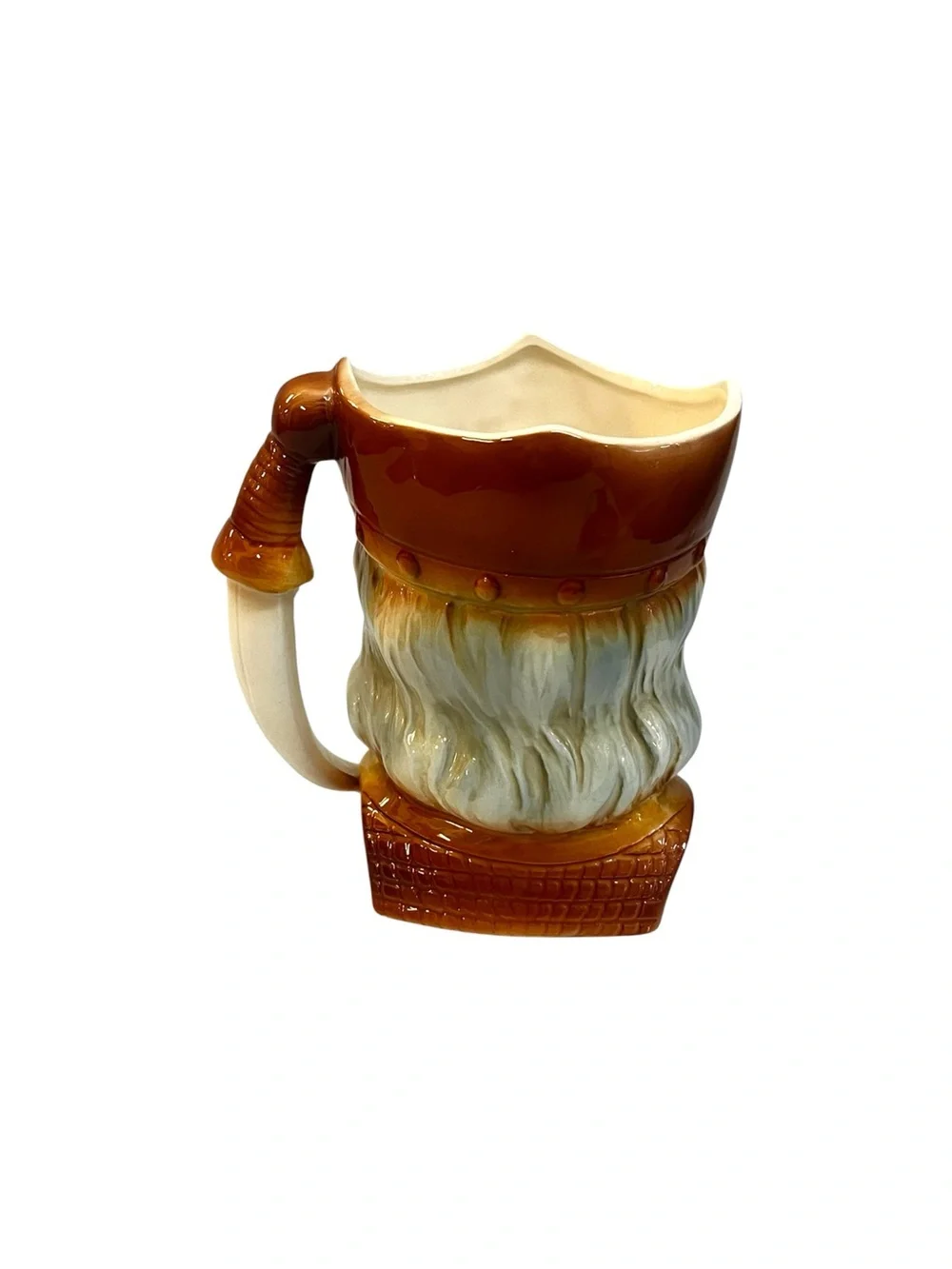 Vintage King Arthur Character Mug Toby Jug Excalibur Sword Handle Made In Japan