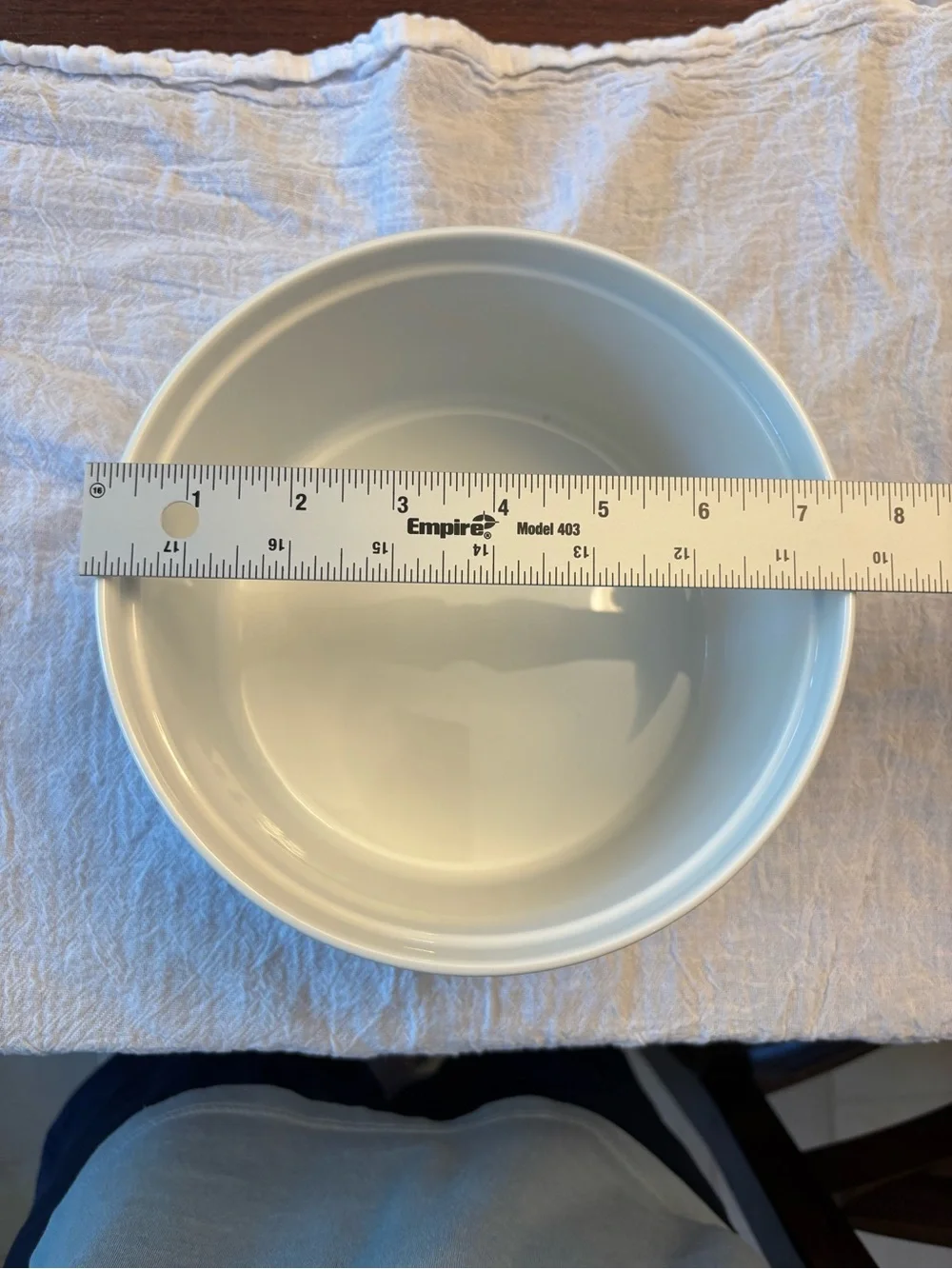Crate&Barrel white ceramic