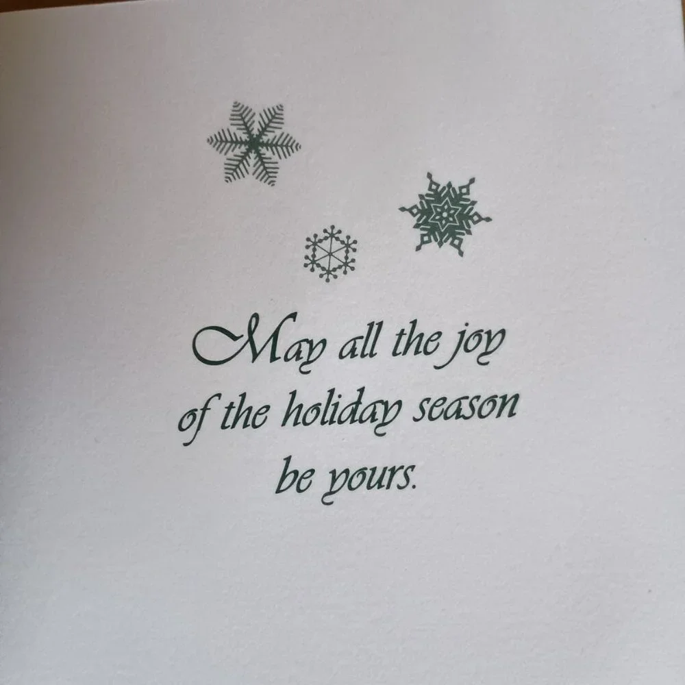 unused vintage Christmas cards, 2 varieties, 16 cards total with envelopes