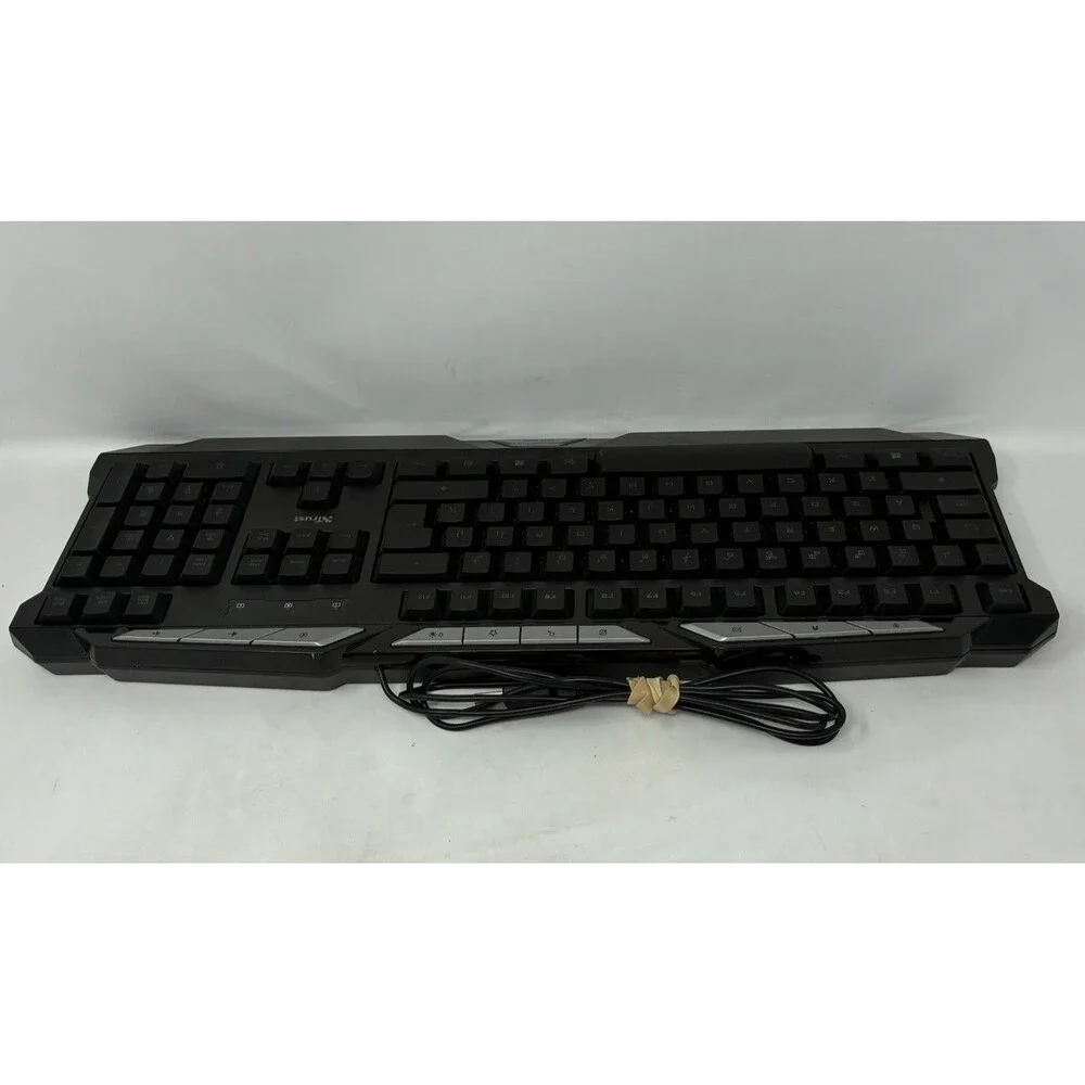 Trust GXT 280 - 21458 Backlit Color Wired Gaming Keyboard UK English USB Tested