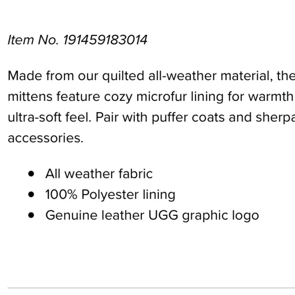 UGG Puff yea gloves new with tags green s/ m