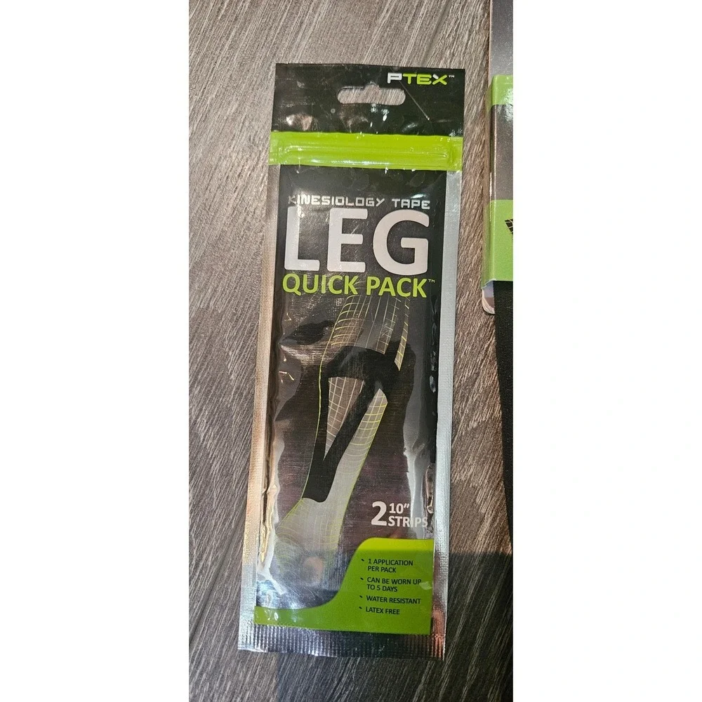 Ptex Kinetic Woven Calf Sleeve Size S/M + Leg Kinesiology Tape‎ Quick Pack