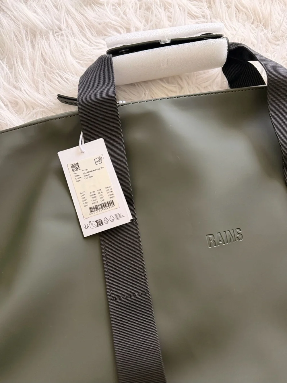 Rains nwt olive