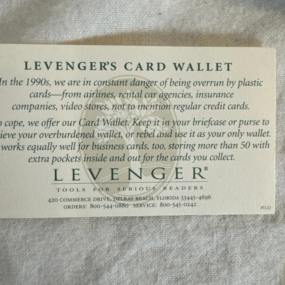 Levenger new box