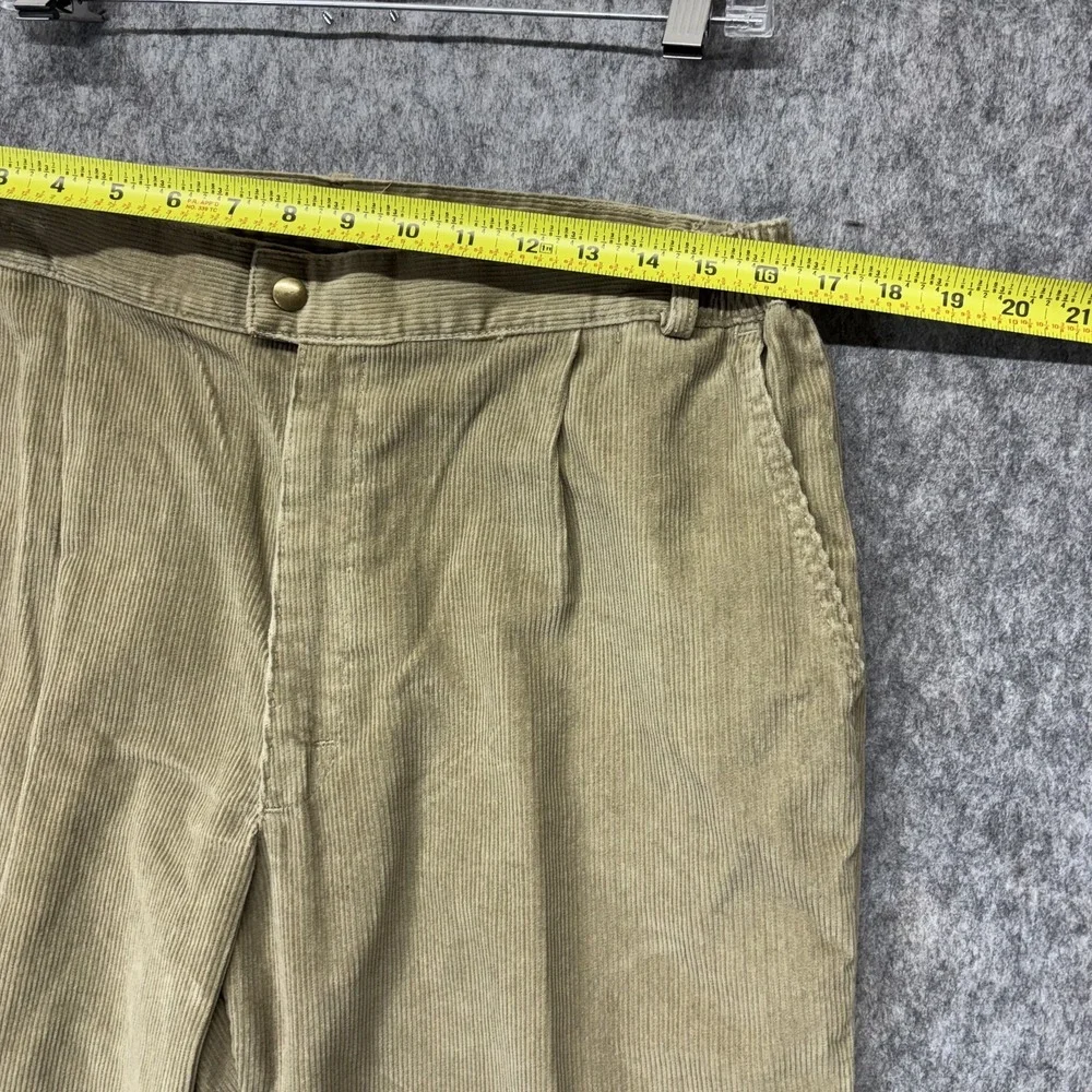 Vintage LL Bean Pathfinder Corduroy Pants Men's 34 x 29 Tan‎ Preppy Academia
