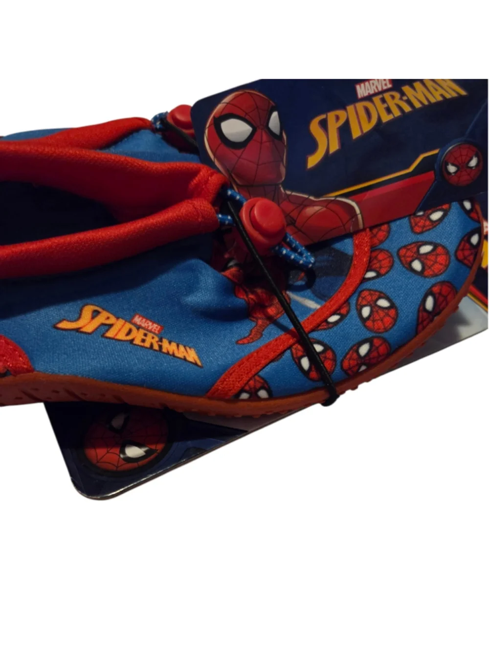 Boys Marvel Spider-Man Water Shoes Size 11 Blue and Red