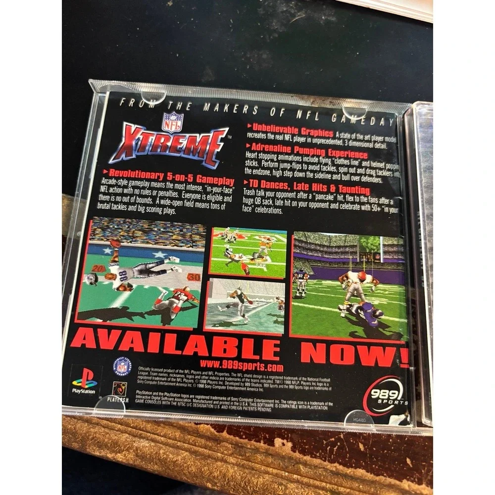 NFL Gameday 99 Sony PlayStation 1 Ps1 Psx Football 989 Sports Davis — complete