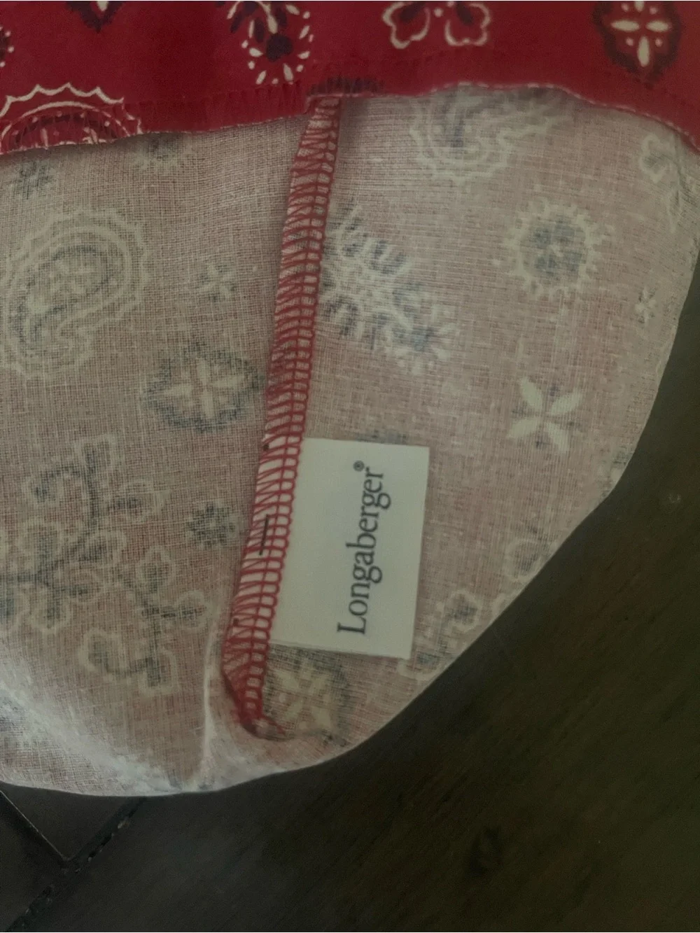 Longaberger lightweight red