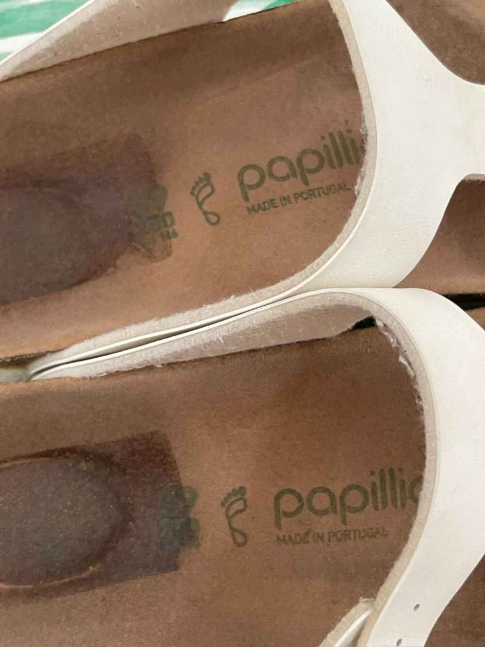 Papillio by Birkenstock Gizeh White Platform Sandals Women's Size 39 (US 8)