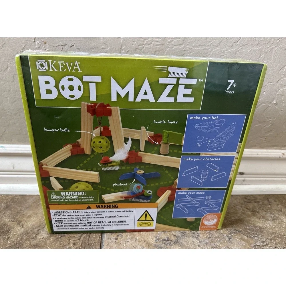 Mindware KEVA maker Bot maze for ages 7+ Design your Bot Maze