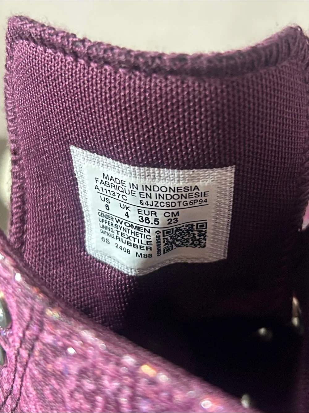 Converse sparkling fuchsia